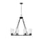 Z-Lite Titus 8 Light Chandelier, 33in. W x 26.5in. H, Matte Black 826-8MB - alternate 1